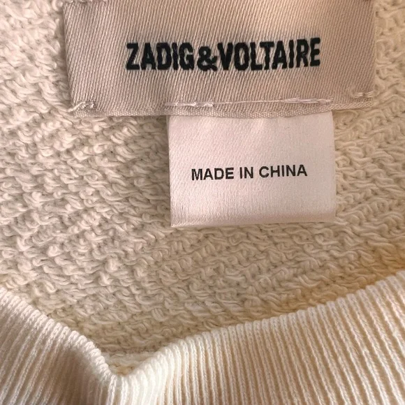 Kids Children Zadig & Voltaire Sweatshirt Size 8 126 - Picture 6 of 7
